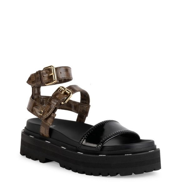 Fendi Shoes - Fendi ff strappy platform sandal
